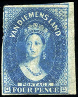 * SG#17 - 4d. Blue. Left Margin Defect Otherwise Exhibition Stamp. Very Fine. - Other & Unclassified