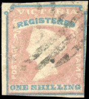 * SG#34 - 1s. Rose Pink And Blue. REGISTERED. Used. VF. - Other & Unclassified