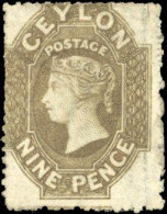 (*) SG#33b - 9p. Olive Sepia. VF. - Ceylan (...-1947)