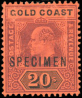 * SG#27s + 33s+44s+48s - 4 Values Optd ''SPECIMEN''. VF. - Gold Coast (...-1957)