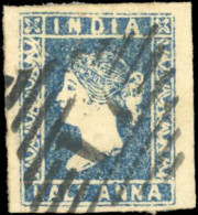 Obl. SG#5 - Half Anna, 1854. 4 Values. Some B. Stone Retouch. SUP. - Fidschi-Inseln (...-1970)