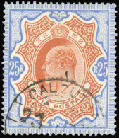Obl. SG#147 - 25r. Brownish Orange And Blue. Datestamp Of CALCUTTA. SUP. - Fidji (...-1970)