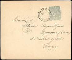 Obl. SG#0 - TURKISH Stamps YT#85. 1pi. Grey-blue, Used BADGDAD - TURQUIE 27th ---- 1897 On Letter To BEAUVAIS - OISE. Ar - Irak