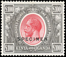 * SG#105s - 100£. Red And Black. Optd. SPECIMEN. Very Fresh. SUP. RRR. - Andere & Zonder Classificatie