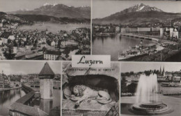 59702 - Schweiz - Luzern - 5 Teilbilder - Ca. 1960 - Sonstige & Ohne Zuordnung