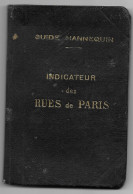 PARIS Guide HANNEQUIN Indicateur Des Rues De Paris 33ème édition Avec PLAN EN 16 COUPURES - Europa