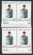 Italia 1971; Risparmio Postale, Serie Completa In Coppie Con Il Numero Del Foglio. - 1971-80: Mint/hinged