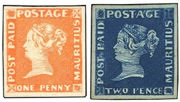 (*) SG#3+ 4 - 1d. Orange Position 10. Good To Large Four Margins. Brilliant Example On The Thick Yellowish Paper Ungumme - Mauritius (...-1967)
