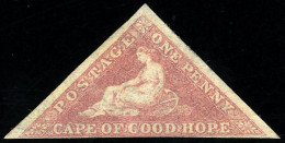 * SG#5a - 1p. Rose. Short Margin On The Bottom. F. - Kaap De Goede Hoop (1853-1904)