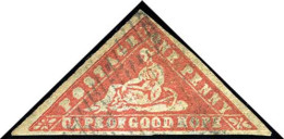 Obl. SG#13a - 1p. Carmin. Ex. CHAMPION Collection. SUP. - Cape Of Good Hope (1853-1904)