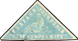 Obl. SG#14 - 4d. Pale Milky Blue. Very Light Cancellation. VF. - Cape Of Good Hope (1853-1904)