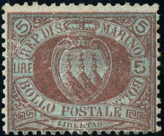 Delcampe - * 22 - 5l. Brun S/chamois. TB. - Other & Unclassified