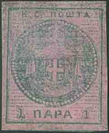 (*) 1 - 1p. Vert S/rose. TB. - Serbia