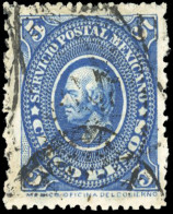 Obl. 90 - 5p. Bleu. Obl. TB. - Mexico