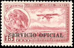 * 19 - Service Pour La Poste Aérienne. 15c. Carmin. TB. - Mexico