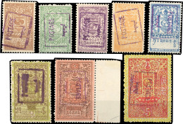 * 16/ 23 - Complet Set. 8 Values. Overprint In Violet. Very Lightly Hinged. SUP. - Mongolie