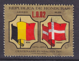 Honduras 1975 Mi. 843, 0.02 L Airmail Weltpostunion UPU Belgium & Denmark Flags Flagge - Honduras