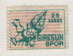 TURKEY,TURKEI,TURQUIE ,TURKEY, GIRESUNSPOR ,FISCAL,VIGNETTE - Used Stamps