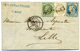 France : N°41B Obl. Sur Lettre - Sonstige & Ohne Zuordnung