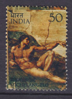 India 1975 Mi. 631, 50 (P) Michelangelo Sixtinischen Kapelle 'Erschaffung Des Adam' (o) - Gebraucht