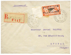 France : N°257A Obl. Càd "Expo. Phil. LE HAVRE 18/5/29" Sur Pli Rec. Pour Epinal - Altri & Non Classificati