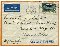 France : N°321 Obl. Seul Sur  Lettre De Paris Pour Buenos-Aires (1936) - Autres & Non Classés