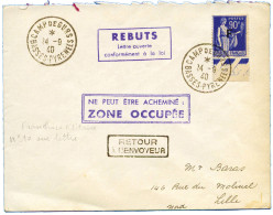 France : FM N°10 Obl. Sur Lettre - Military Postage Stamps