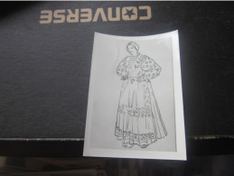 Yugoslavia National Costumes Cartoon 6x9 Cm - Yugoslavia