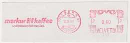 Freistempel  "Merkur Kaffee - Und Plötzlich Hat Man Zeit"  Bern Bethlehem        1983 - Postage Meters