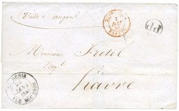 Réunion : Lettre Avec Càd "ST DENIS/ILE BOURBON 23/JANV/1846" + "PP" + "OUTRE-MER/NANTES 7/MAI/46". - Non Classés
