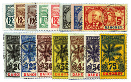 Dahomey : N°18/32 Obl. - Andere & Zonder Classificatie