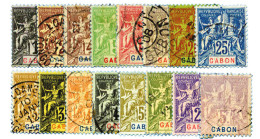 Gabon : N°16/32 (sauf N°29) Obl. - Andere & Zonder Classificatie