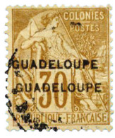 Guadeloupe : N°22e Obl. - Other & Unclassified