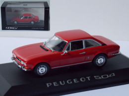 Norev Peugeot 504 Coupé Rouge 1969 Echelle 1/43 En Boite Vitrine Et Surboite Carton - Norev