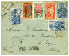 Oubangui Chari : 1f50 Exposition Coloniale X 3 + 90 C. + 10 C. + 2fr. Sur Lettre Cover - Autres & Non Classés