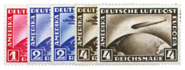 Allemagne : PA N°35/39* - Posta Aerea & Zeppelin