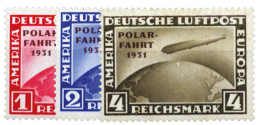 Allemagne : PA N°40/42* - Airmail & Zeppelin