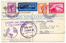 Allemagne : Vol Zeppelin - Airmail & Zeppelin