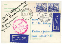 Allemagne : Vol Zeppelin - Poste Aérienne & Zeppelin