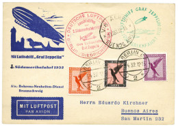 Allemagne : Vol Zeppelin - Airmail & Zeppelin