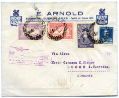 Argentine : Vol Zeppelin De Buenos-Aires Pour Lorch (Allemagne) - Other & Unclassified