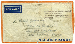 Brésil : Lettre Accidentée Au Départ Du Brésil Avec Griffe "correspondance Retardée Et Détériorée / 23 Mars 1938" - Other & Unclassified