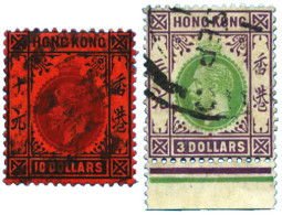Hong-Kong : N°112 Et 114 Obl. TB - Other & Unclassified