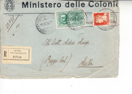 ITALIA 1936 - Sassone  Expresso  15 Su  Lettera Per Scilla (RC) Dal Ministero Delle Colonie - Exprespost