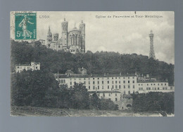 CPA - 69 - Lyon - Eglise De Fourvière Et Tour Métallique - Circulée - Sonstige & Ohne Zuordnung