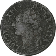 France, Louis XVI, 1/2 Sol De Béarn, 1785, Pau, Cuivre, TB, Gadoury:349a - 1774-1791 Lodewijjk XVI