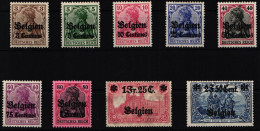 Deutsche Besetzung 1. WK Belgien 1-9 Postfrisch #NA926 - Besetzungen 1914-18