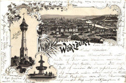 Gruss Aus Würzburg - Litho - Wuerzburg