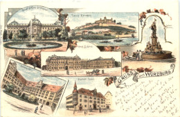 Gruss Aus Würzburg - Litho - Wuerzburg