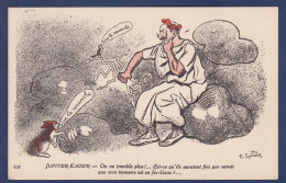 CPA Caricature Animal Satirique Militaria Guerre War Kaiser Non Circulé Jupiter Lapin - Satiriques